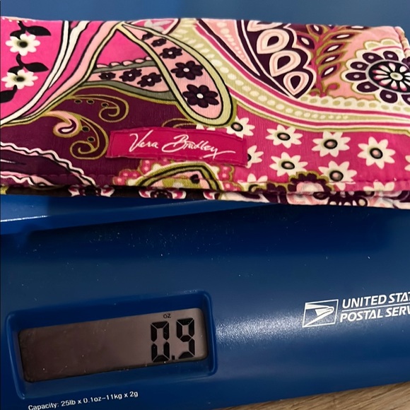 Vera Bradley Pink and Purple Paisley Checkbook holder - Picture 8 of 8